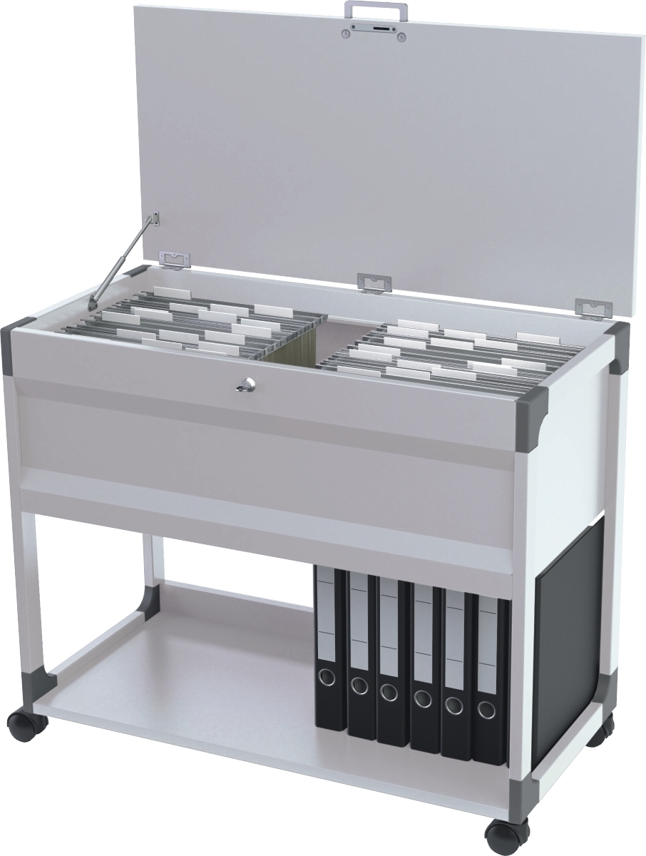 Durable Hängemappenwagen System File Trolley 100 Multi Top für 100 Mappen grau Image