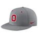 Men's Nike Gray Ohio State Buckeyes USA Side Patch True AeroBill Performance Fitted Hat