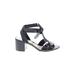 Schutz Heels: Black Solid Shoes - Women's Size 39 - Open Toe