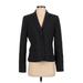 Calvin Klein Blazer Jacket: Short Black Print Jackets & Outerwear - Women's Size 4