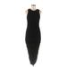 Forever 21 Casual Dress - Midi Crew Neck Sleeveless: Black Solid Dresses - Women's Size Medium