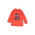 Carter's Rash Guard: Orange Print Sporting & Activewear - Size 6-9 Month