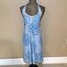 Columbia Dresses | Columbia Blue Printed Halter Style Sport Dress With Stretchy Back. Size Xl | Color: Blue/White | Size: Xl