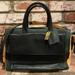 Coach Bags | Coach Bleecker Mixed Media (Color Block) Leather Pinnacle Carryall | Color: Black/Green | Size: Os