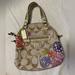 Coach Bags | Coach Gold Signature Fabric Poppy Daisy Floral Bag Satchel F22323 (28909) | Color: Gold | Size: Os