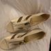 Michael Kors Shoes | Michael Kors Gold Wedge Zip Never Worn | Color: Gold | Size: 8.5