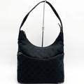 Gucci Bags | Gucci Gg Pattern Shoulder Bag Hobo Black Canvas Ladies Fashion 0013386 Used | Color: Black | Size: Os