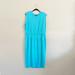 Athleta Dresses | Athleta Cozy Sleeveless Knit Blue Dress | Color: Blue | Size: Xl