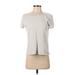 n:Philanthropy Short Sleeve T-Shirt: Silver Print Tops - Women's Size X-Small