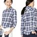 J. Crew Tops | J. Crew Mercantile Women’s Size S Blue Plaid Button Down Flannel Shirt Top | Color: Blue/White | Size: S