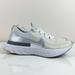 Nike Shoes | Nike Women’s React Infinity Run Flyknit White Silver Athletic Shoes Size 9.5 | Color: Silver/White | Size: 9.5