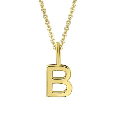 Ketten-Anhänger ONE ELEMENT "Buchstabe B Buchstaben Anhänger aus 333 Gelbgold", gold, Schmuckanhänger, Damen, B, Gelbgol