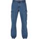 Bequeme Jeans URBAN CLASSICS "Urban Classics Herren Straight Leg Cargo Jeans" Gr. 31, Normalgrößen, blau (light blue washed) Herren Jeans