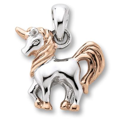 Ketten-Anhänger ONE ELEMENT "Einhorn Anhänger aus 925 Silber", silber, Schmuckanhänger, Mädchen, Silber 925 (Sterlingsil