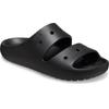Badepantolette CROCS "Classic Sandal V2", Herren, Gr. 45, schwarz, Croslite, sportlich, Schuhe Pantolette Badelatschen, Sommerschuh, Poolslides, Schlappen, zum Schlupfen
