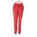 Adidas Sweatpants - Mid/Reg Rise: Red Activewear - Women's Size Small