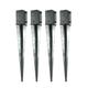 4 x Fence Post Holder 75mm posts Support Drive Down Spike Clamp Grip Galvanised for 75mm x 75mm posts, 600mm spike (3" x 24") Eliza Tinsley Swiftpost, Pack of 4