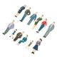 NUOBESTY 96 Pcs Simulation Character Model Train Layout Adornments Plastic Figures Train Figures Tiny People Figurines Architecture Layout Toys Train Toy Miniature Abs Decorations