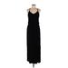 Papermoon Casual Dress - Maxi: Black Solid Dresses - Women's Size Medium Petite