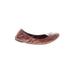 Tory Burch Flats: Brown Solid Shoes - Women's Size 8 1/2 - Round Toe