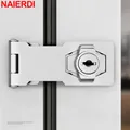 NAIERDI-Serrure de porte à loquet loquet de sécurité bouton torsadé en alliage de zinc serrure à