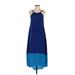 Old Navy Casual Dress - A-Line: Blue Ombre Dresses - Women's Size Small