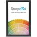 SnapeZo Sleek Series Metal Picture Frame Metal in Black | 37.24 H x 25.24 W x 0.47 D in | Wayfair SNAP-24-36-BB-25MM