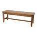 Loon Peak® Geraldy Outdoor Bench Wood/Natural Hardwoods in Black/Brown/White | 18 H x 50 W x 15.25 D in | Wayfair 66ED4C490FB3459EA590489F9A4BF6C4