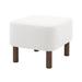 Isabelle & Max™ Aarmaan Upholstered Ottoman Polyester in Brown/White | 15 H x 20 W x 18 D in | Wayfair 4E1C44D57A9045C6B36543232DFC6980