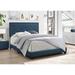 Red Barrel Studio® Ajhtahag Standard Bed Wood & Upholstered/ in Blue/Brown | 50 H x 80 W x 86 D in | Wayfair 06D73D1CA2924DA19C63D307AD358312