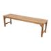 Loon Peak® Georgee Outdoor Bench Wood/Natural Hardwoods in Black/Brown/White | 18 H x 72 W x 15.25 D in | Wayfair 263F19021BB14893B4D5B846171F5E5E