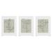Winston Porter 3 Pieces Gallery Wall Set Paper in White | 36 H x 72 W x 0.59 D in | Wayfair F2FDCD465903473D9B96E747A60AAB2F
