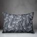Winston Porter Raiens Floral Indoor/Outdoor Throw Pillow Polyester/Polyfill blend in Gray | 14 H x 20 W x 1.5 D in | Wayfair
