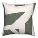 George Oliver Izhan Geometric Indoor/Outdoor Throw Pillow Polyester/Polyfill blend in Green | 18 H x 18 W x 1.5 D in | Wayfair