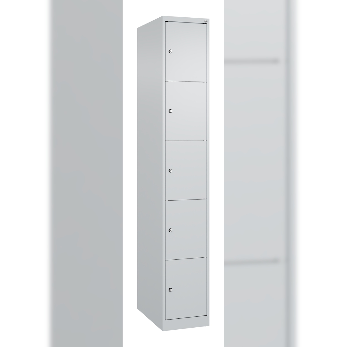 C+P Schließfachschrank Classic PLUS, 1 Abteil, 1850x300x500mm, 7035/7035 Image