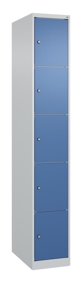 C+P Schließfachschrank Classic PLUS, 1 Abteil, 1850x300x500mm, 7035/5023 Image