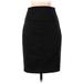 Express Design Studio Casual Pencil Skirt Knee Length: Black Print Bottoms - Women's Size 00