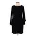 Elie Tahari Casual Dress - Sheath Crew Neck Long sleeves: Black Dresses - New - Women's Size 6