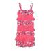 Justice Dress - A-Line: Pink Floral Skirts & Dresses - Kids Girl's Size 10