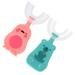 2 Pcs Manual Silicone Toothbrush Toothbrushes Kids Tooth Brush Manual Toddler Toothbrush Oral Cleaning Brush Child