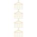 80 Pcs Baby Hangers Wooden for Clothes Mini Simulation Dollhouse Clothing Alloy Toddler Child