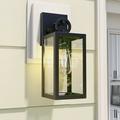Jerry Guo 1-Light Outdoor Black Wall Sconce - 5 x6.25 x 13.79