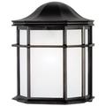 Westinghouse Lighting 6689800 One-Light Exterior Wall Lantern Textured White Acrylic Lens No Size Black Powder Coated Finish on Cast Aluminum