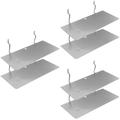 Nail Board Shelf Heavy Duty Shelving Peg Display Stands for Selling 6 Pcs Wall-mounted Iron Metal Shelves