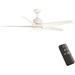 Hampton Bay 97918 Mena 54 in. White Color Changing Integrated LED Indoor/Outdoor Matte White Ceiling Fan with Light and Remote