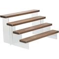 Models Display Shelves 4- Tier Wood Acrylic Stand 4-tier Storage Holder Side Table Wood + Acrylic