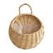 Aufmer Woven Basket Rattan Flower Basket Hanging planters:26*20cm Rustic Flower Pot Wall Hanging Plant containers Woven Storage Baskets Flower Holder for Home Garden Decor Hanging Planters