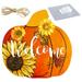 Wreath Hanger Minilavadorasecadora Para Apartamentos Home Decors Festive Sunflower Pumpkin Wooden Sign Party Decoration Pendant Slogan Listing