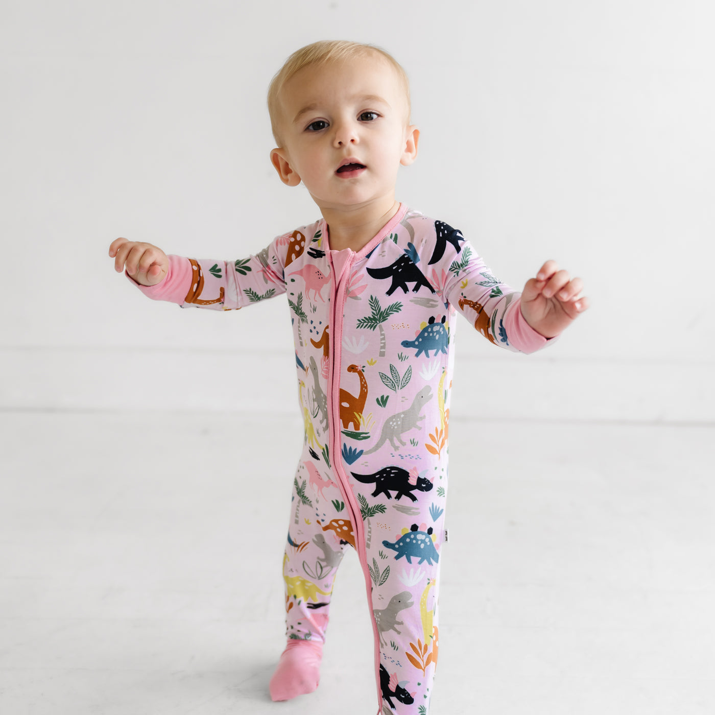 Jurassic Jungle Pink Zippy - 18-24 months