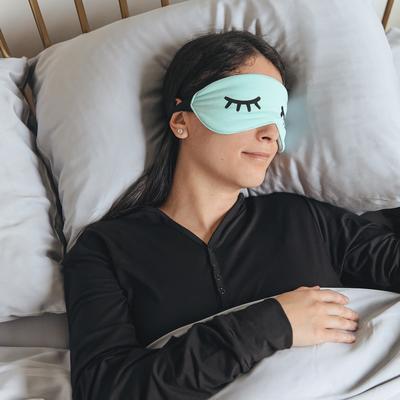 Adult Aquamarine Bamboo Sleep Mask - OSFA